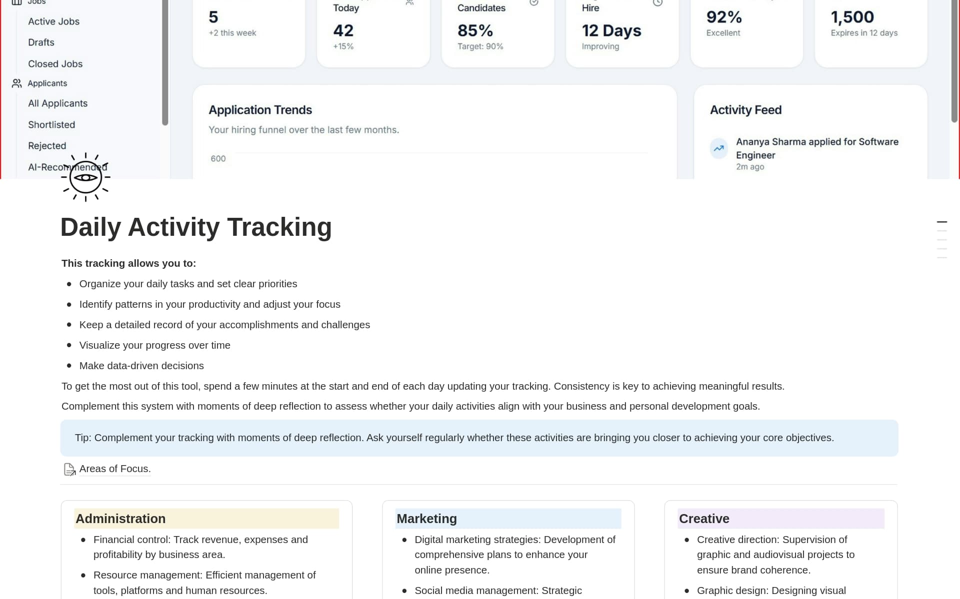 Screenshot of Build your business in Notion collection by Notion