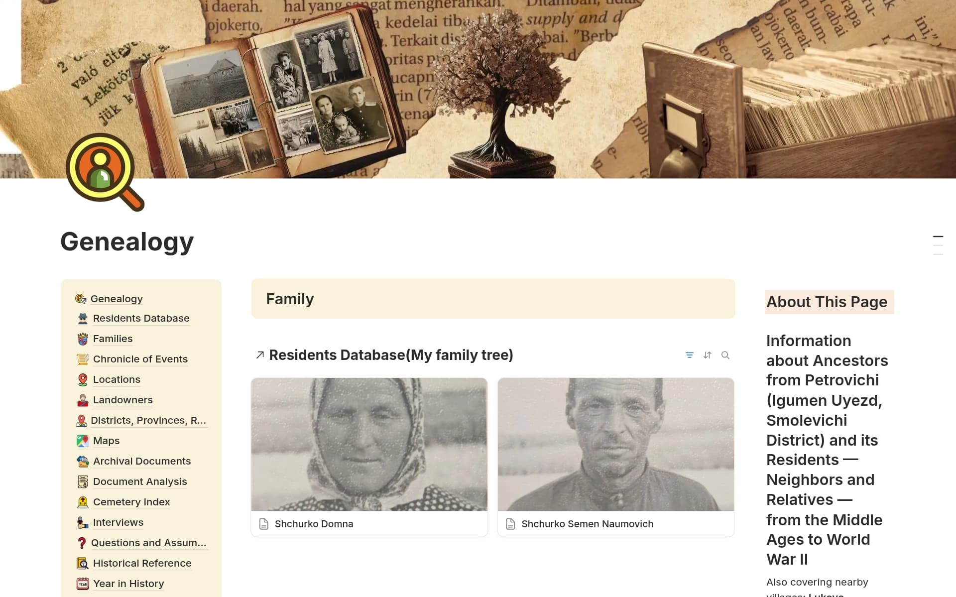 Screenshot of Celebrate Lunar New Year with Family & Life Planning Templates collection by Notion